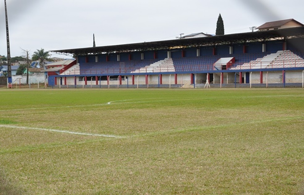 Estádio Salézio Kindermann, em Caçador-SP — Foto: Divulgação | Instagram