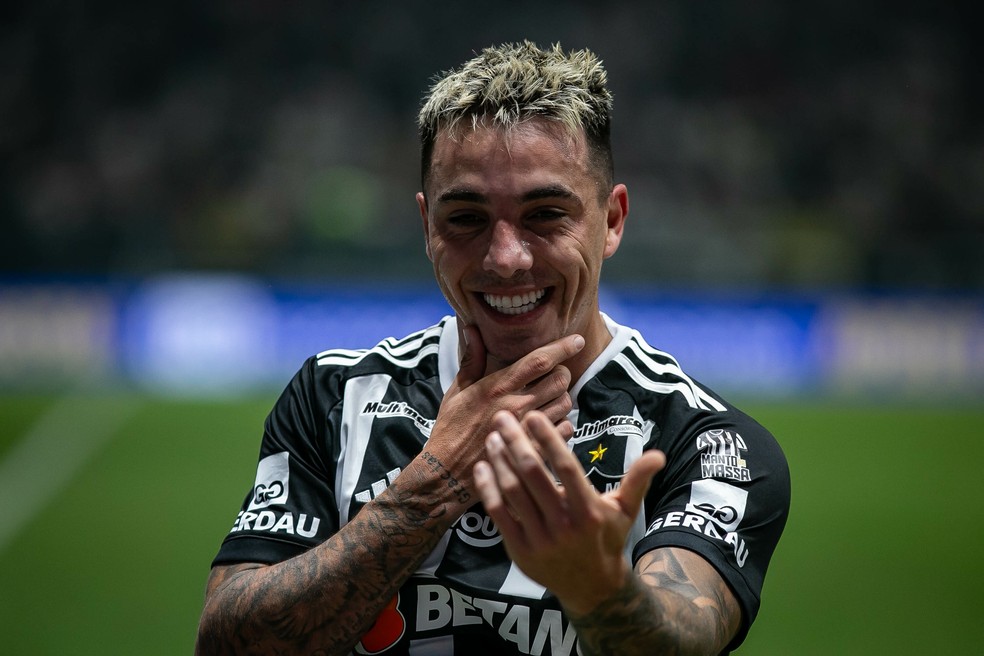 Saravia atuou por três temporadas no Atlético-MG — Foto: Fernando Moreno/AGIF