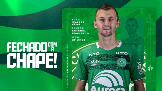 Chapecoense anuncia contratação do lateral paraguaio Walter Clar