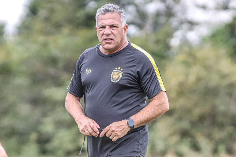 Luizinho vieira, técnico do Amazonas — Foto: João Normando/Amazonas FC