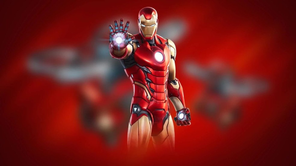 A skin do Homem de Ferro foi lançada no Fortnite — Foto: Reprodução