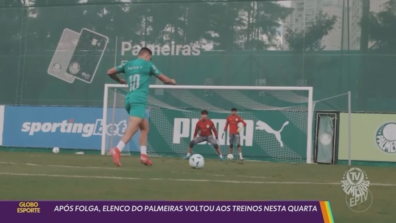 Palmeiras volta aos treinos enfrentando oito desfalques; Vitor Roque se dedica a trabalho individual