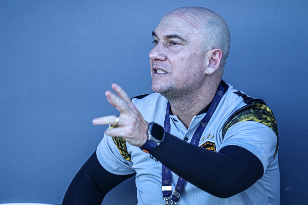 M&aacute;rcio Zanardi, t&eacute;cnico do Amazonas &mdash; Foto: Jo&atilde;o Normando/Amazonas FC