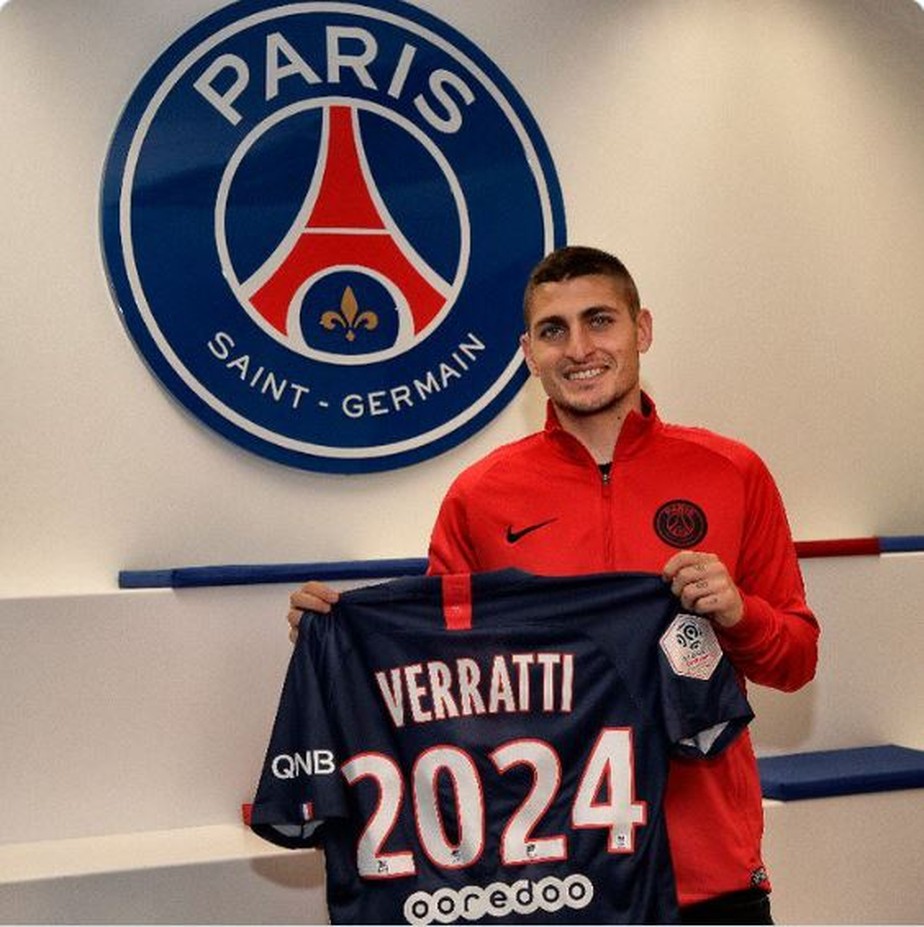 Verratti renova com o PSG até 2024: 