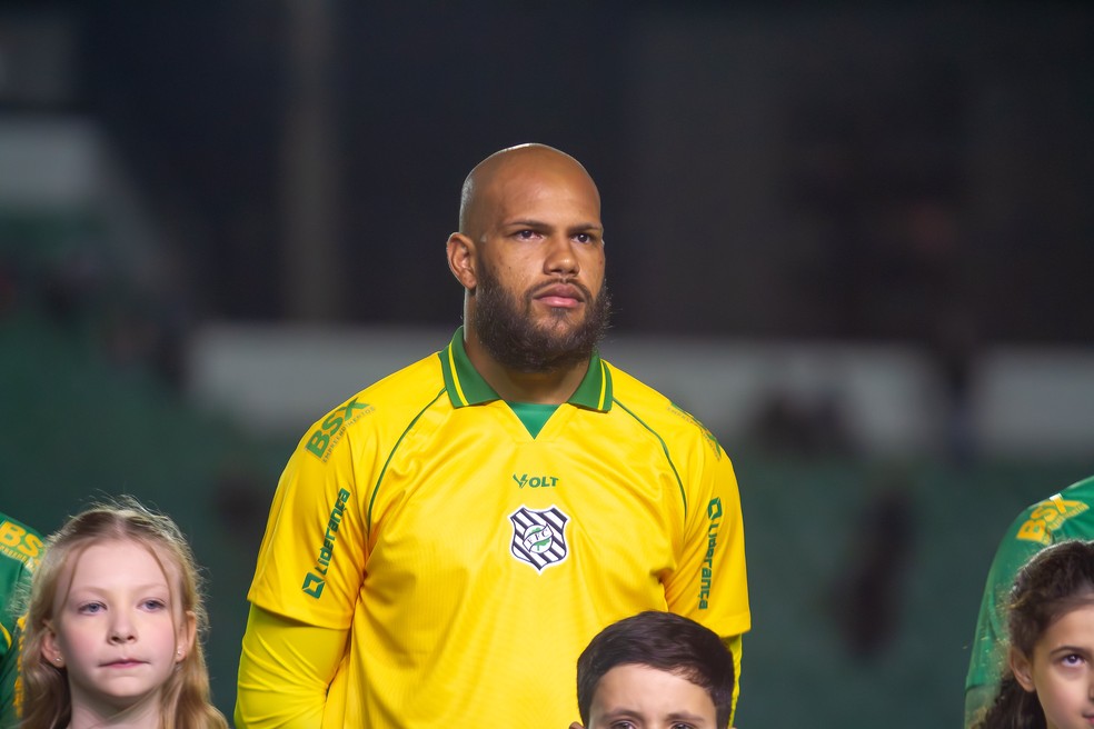 Igo Gabriel, goleiro do Figueirense — Igo Gabriel em ação