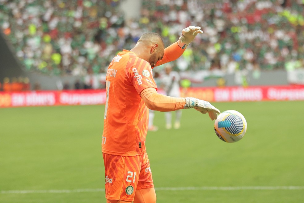 Weverton em Vasco x Palmeiras — Foto: Lucas Magalhães/ge