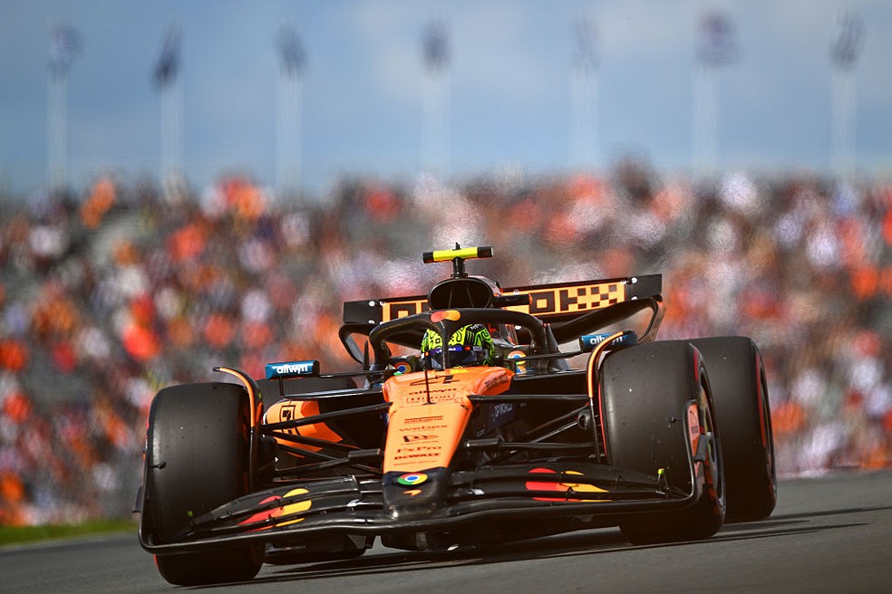 GP da Holanda: Norris domina 3º treino livre, e Bortoleto é 13º