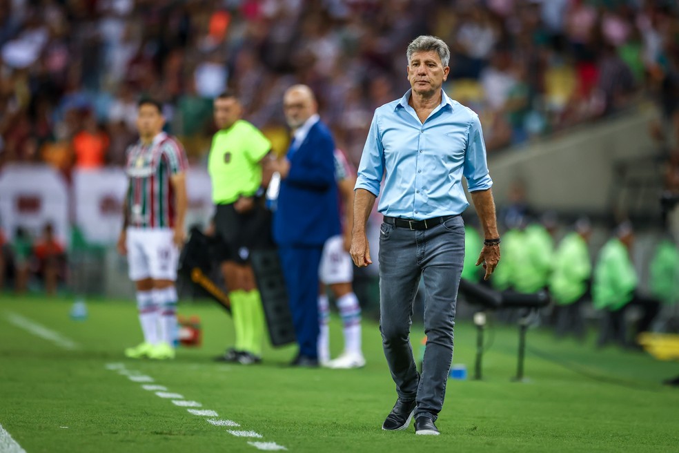Fluminense x Grêmio Brasileirão Maracanã Renato Portaluppi — Foto: Lucas Uebel / Grêmio FBPA