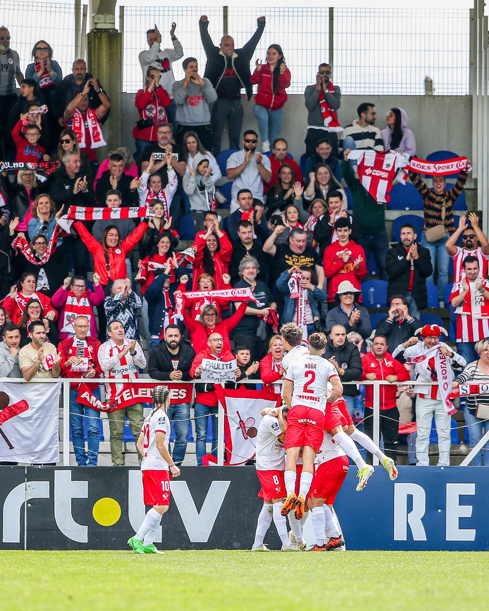 Jogo do Leixões no Estádio do Mar na temporada 2023/24 — Foto: Twitter/Leixões SAD