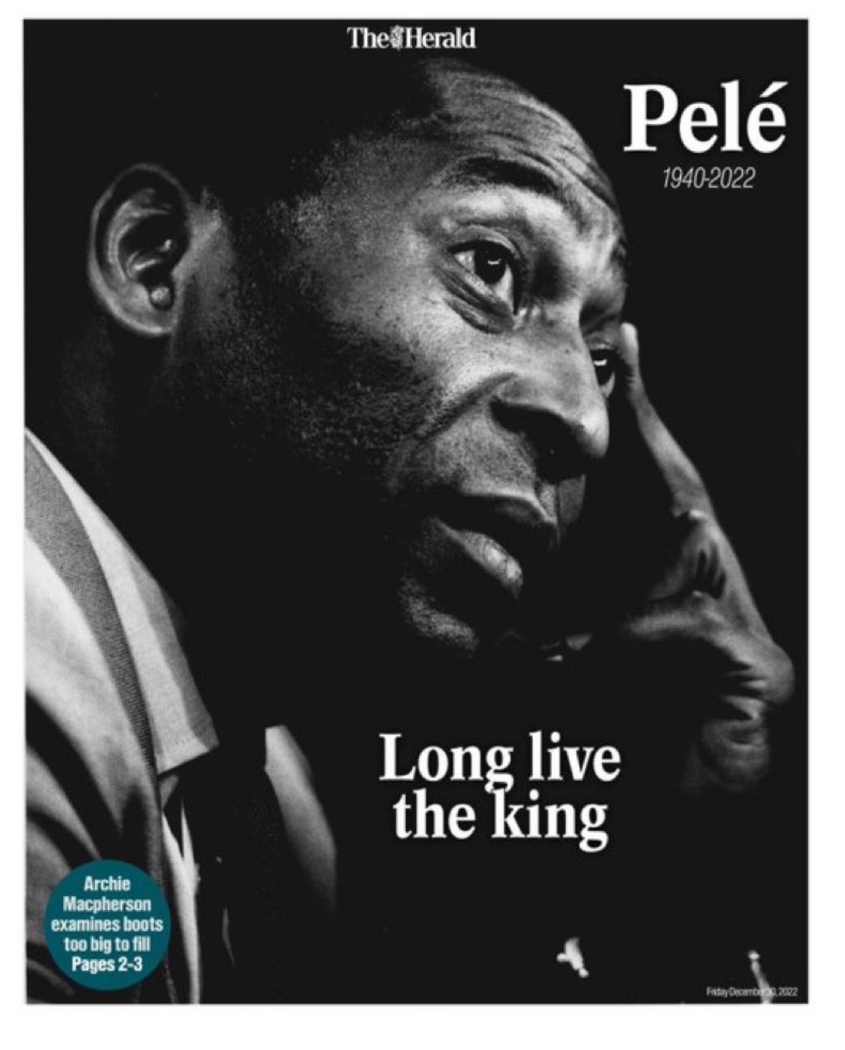 Jornais de todo o mundo repercutem morte de Pelé; veja as capas