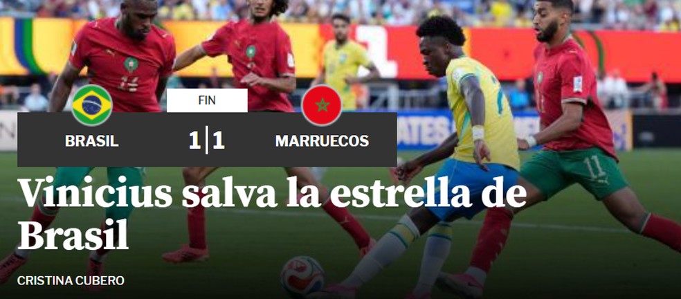 Jornais estrangeiros repercutem empate do Brasil (Mundo Deportivo) &mdash; Foto: Reprodu&ccedil;&atilde;o/Mundo Deportivo