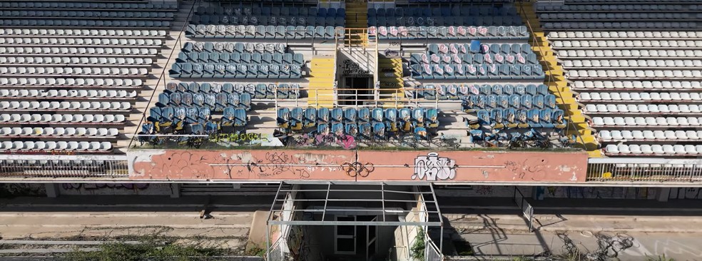 Estádio Flaminio, em Roma, está abandonado e pode ser revitalizado pela Lazio — Foto: Reprodução