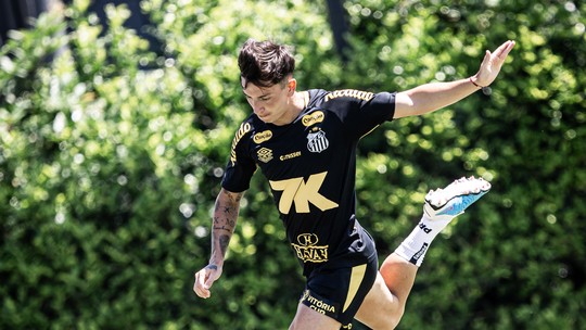 Briga pela Copa e valorização: por que o Santos decidiu dar chance a Miguelito em 2026 - Foto: (Raul Baretta/Santos)