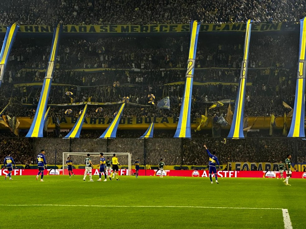 Boca Juniors x Palmeiras, semifinal da Libertadores — Foto: Thiago Ferri