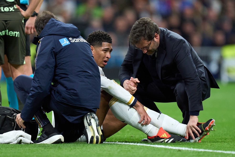 Bellingham Real Madrid lesão — Foto: Getty Images
