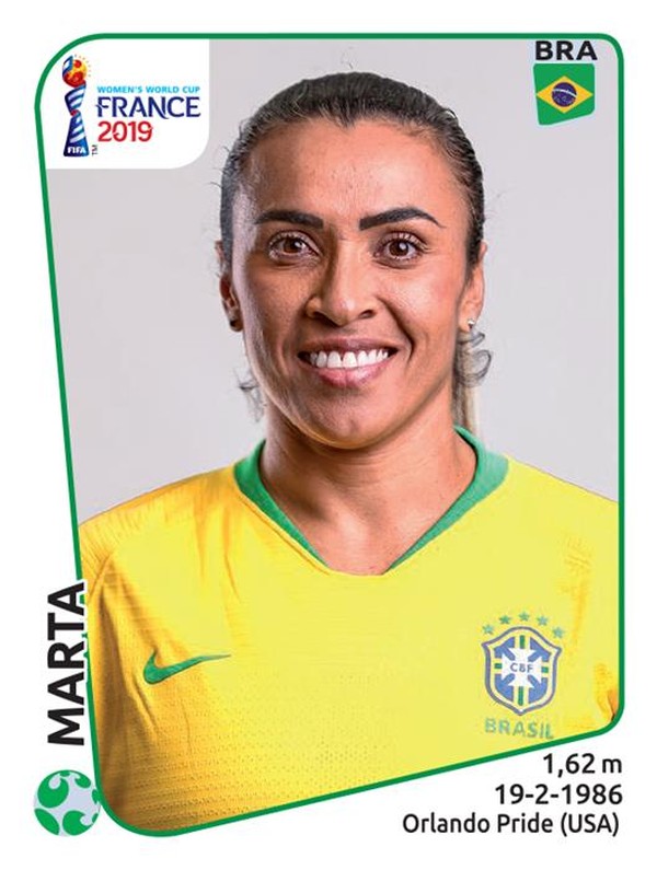 Marta é garota propaganda de álbum da Copa do Mundo Feminina