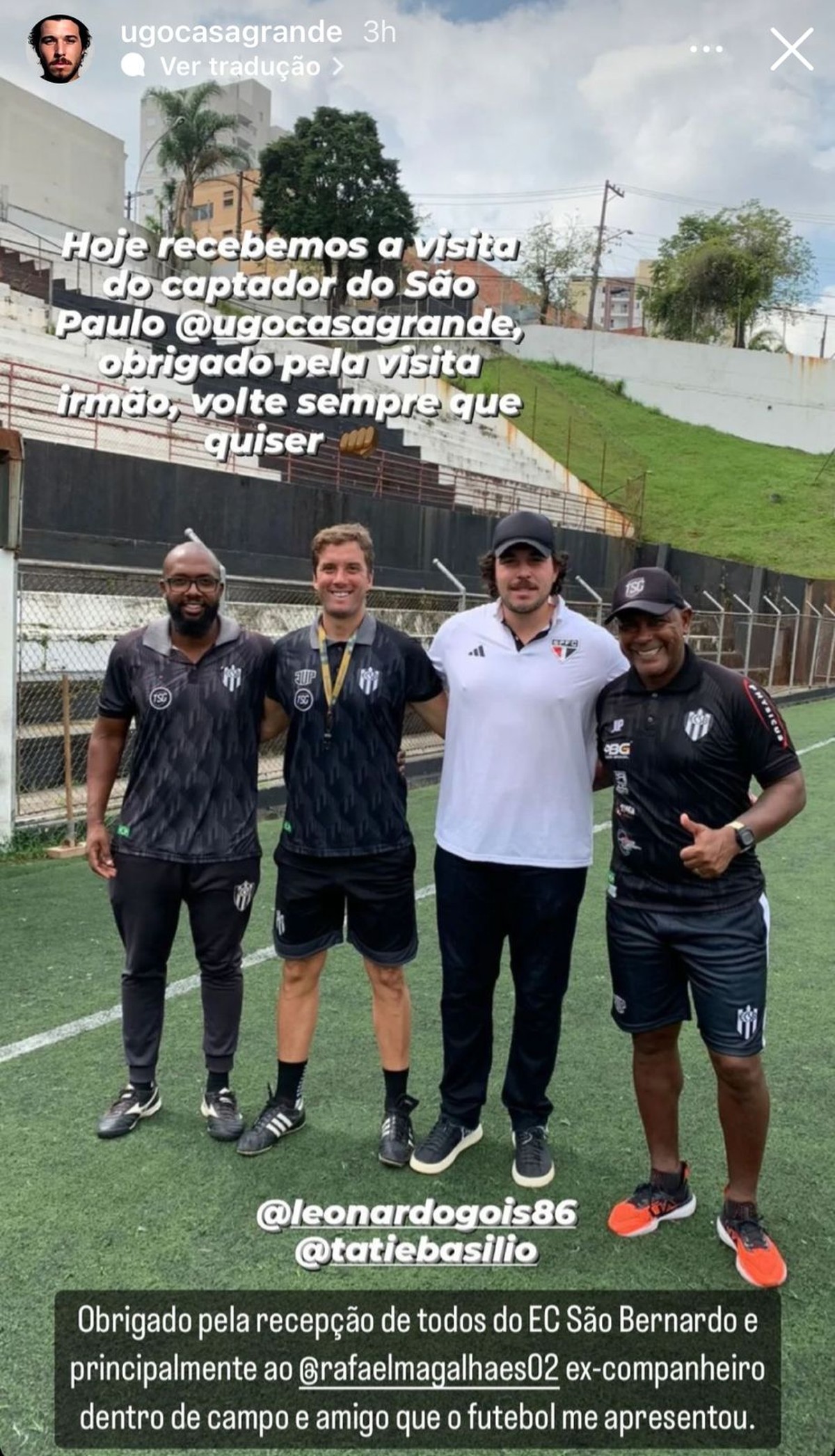 Filho de Walter Casagrande assume função de captador na base do São Paulo