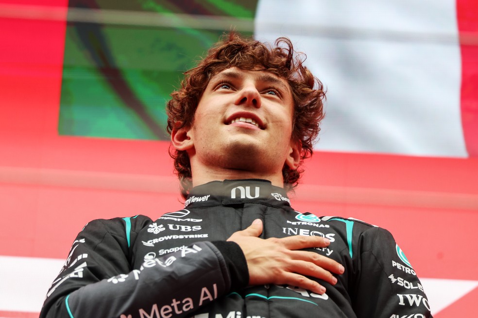 Kimi Antonelli vence o GP da Bélgica da F1 2026 — Foto: Steven Tee/LAT Images