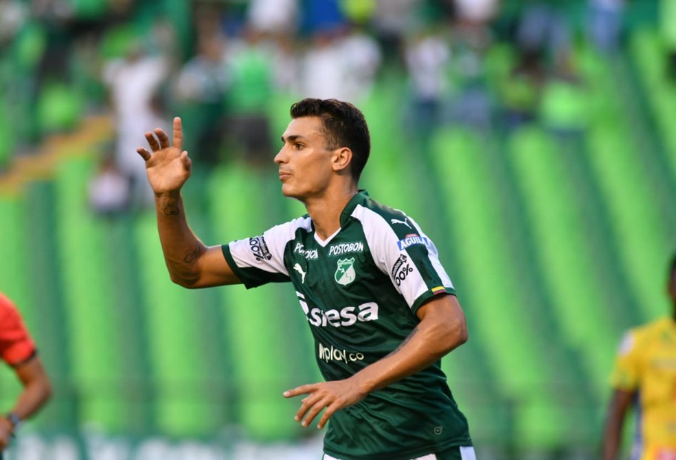 Juan Dinenno do Deportivo Cali — Foto: Reprodução/Deportivo Cali