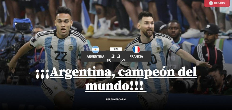 ACABOU! QUE JOGO! Argentina, Campeã da Copa do Mundo, Tricampeã Mundial :  r/jovemnerd