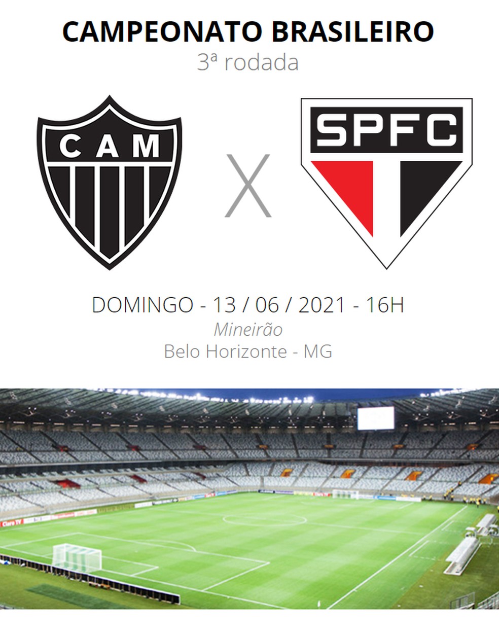 Onde assistir o jogo São Paulo x Atlético MG hoje, domingo, 6, pelo  Brasileirão; veja horário