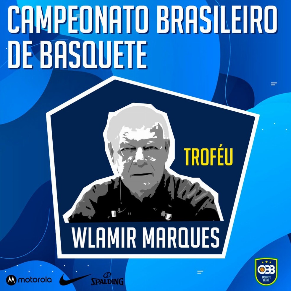 Selo to Troféu Wlamir Marques de basquete, criado em 2020 — Foto: Divulgação/CBB