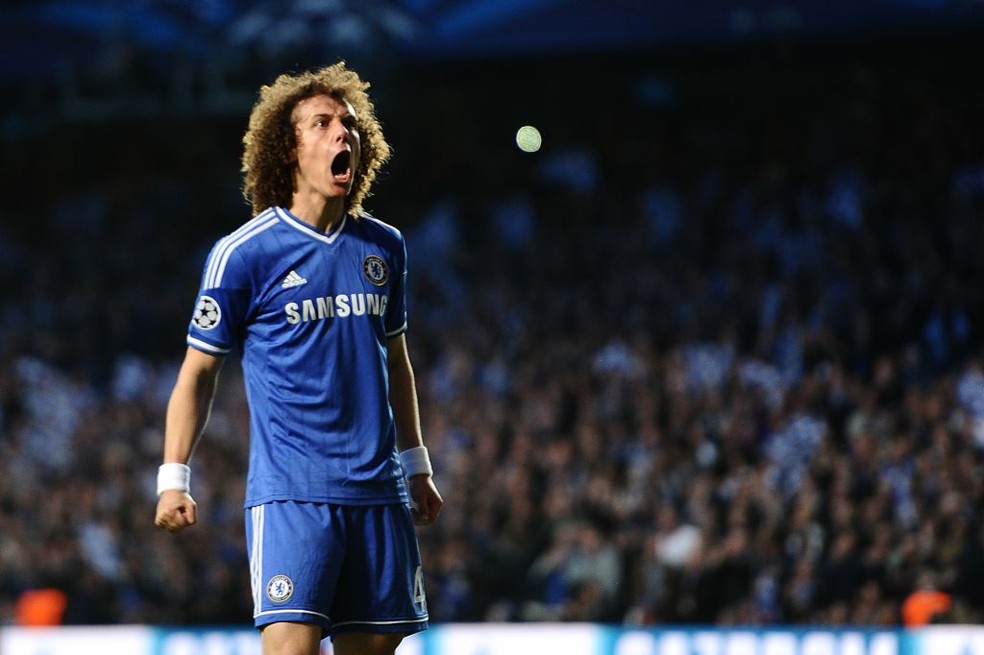 David Luiz no Chelsea em 2014 — Foto: Adam Davy - PA Images via Getty Images
