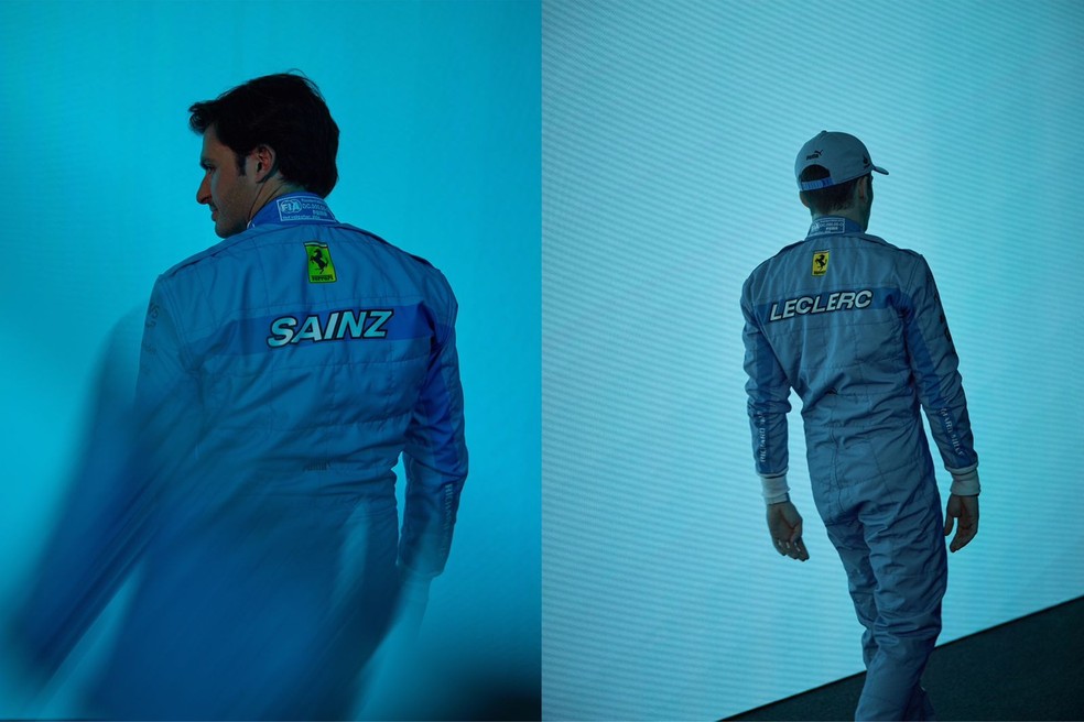 Charles Leclerc e Carlos Sainz vão correr de azul no GP de Miami da F1 2024 — Foto: Divulgação