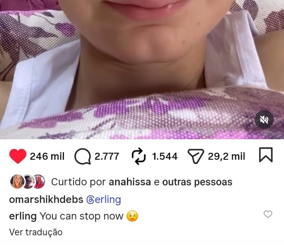 Haaland responde torcedor nas redes sociais — Foto: Reprodução