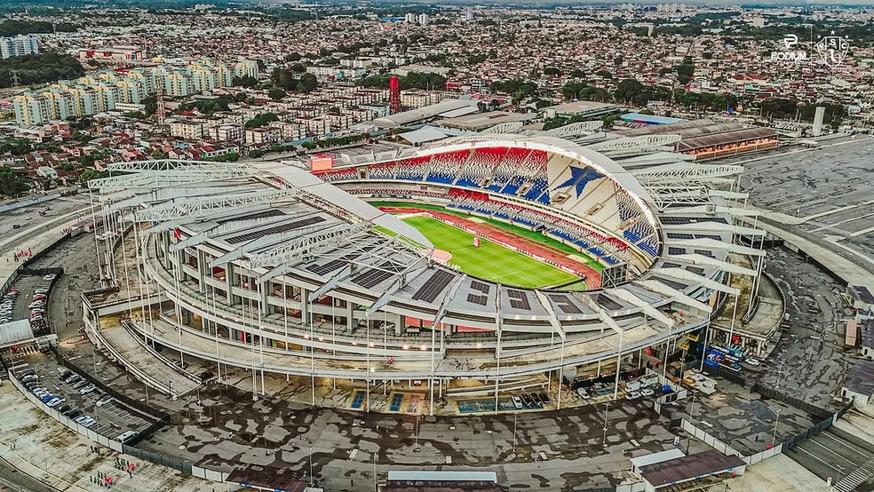 Est&aacute;dio do Mangueir&atilde;o, em Bel&eacute;m &mdash; Foto: Daniel Arag&atilde;o / Paysandu