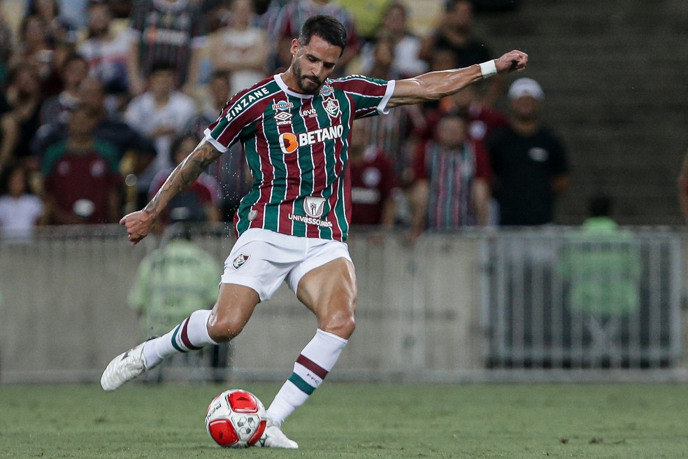 Renato Augusto em Fluminense x Sampaio Corrêa — Foto: Lucas Merçon/Fluminense