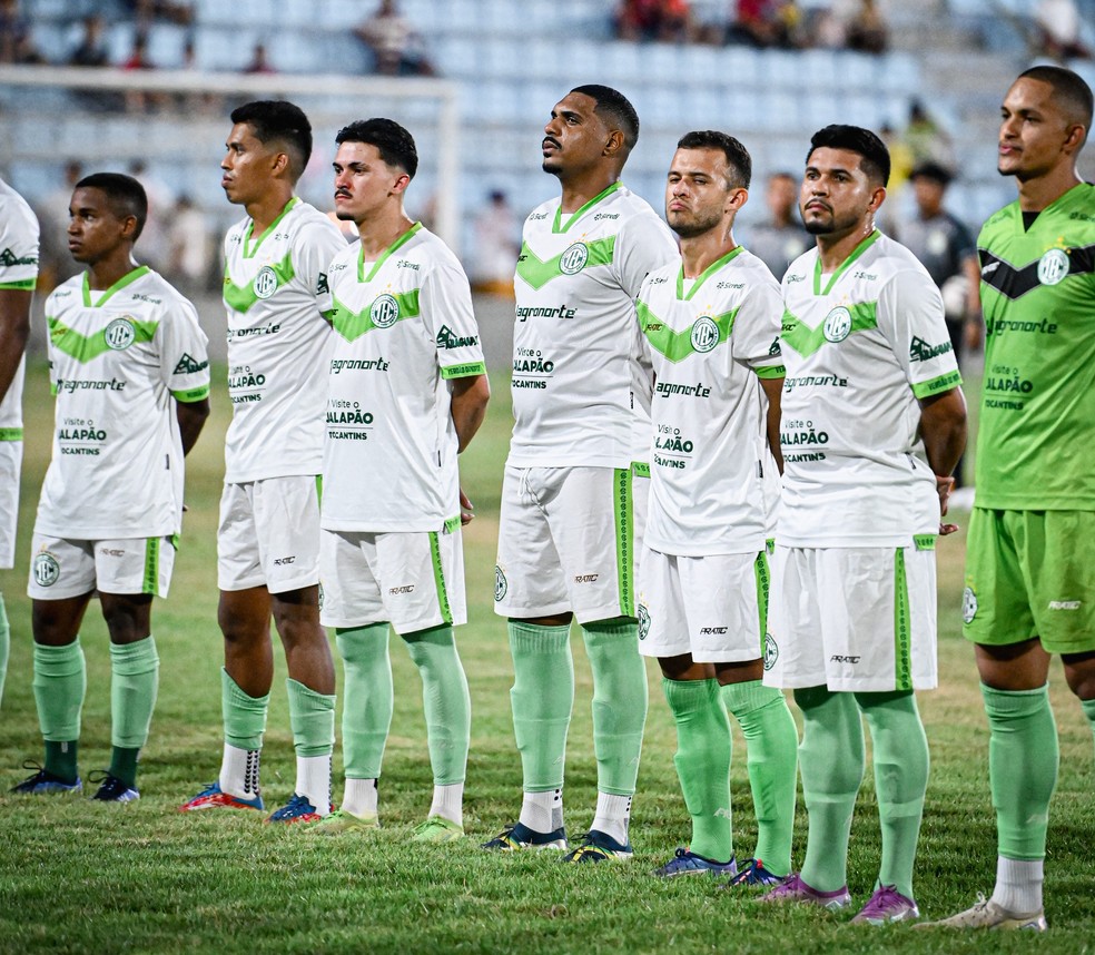 Elenco do Tocantinópolis - Série D do Campeonato Brasileiro 2025 — Foto: Gabriel Dias