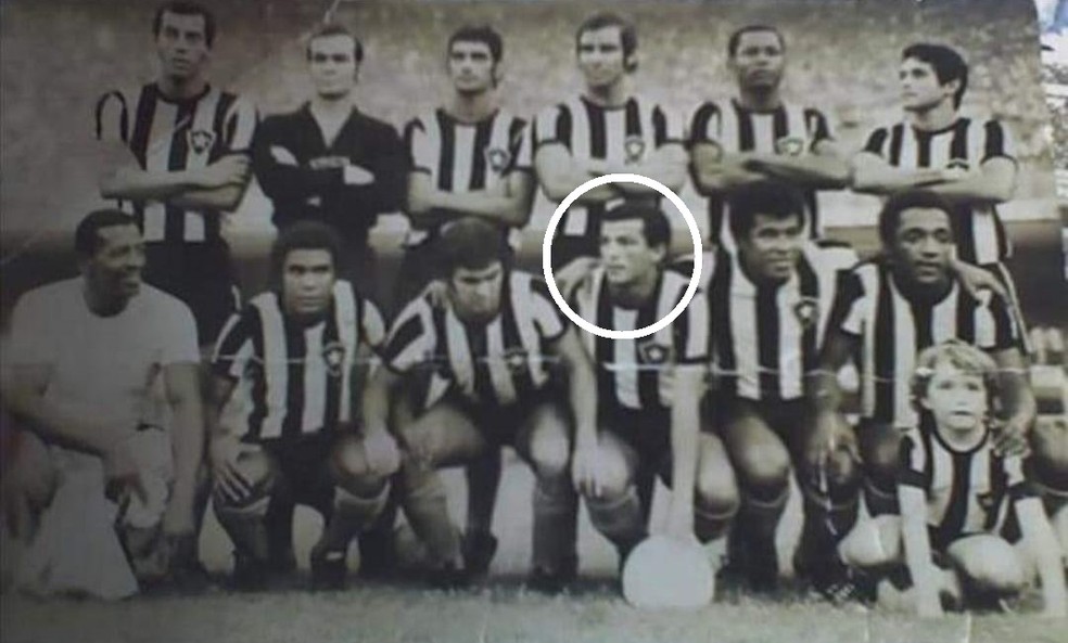 Careca, ao lado de Jairzinho, em sua passagem pelo Botafogo — Foto: Arquivo pessoal