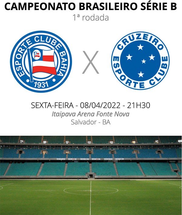 Bahia x Cruzeiro: A pedido da Globo, CBF altera horário do jogo na