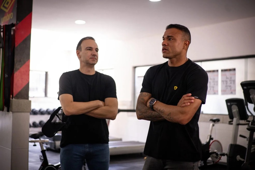 Técnico Roger Silva) e presidente do Sport, Matheus Souto Maior, vão trabalhar na reestruturação do Leão ao lado de Hudson Santos