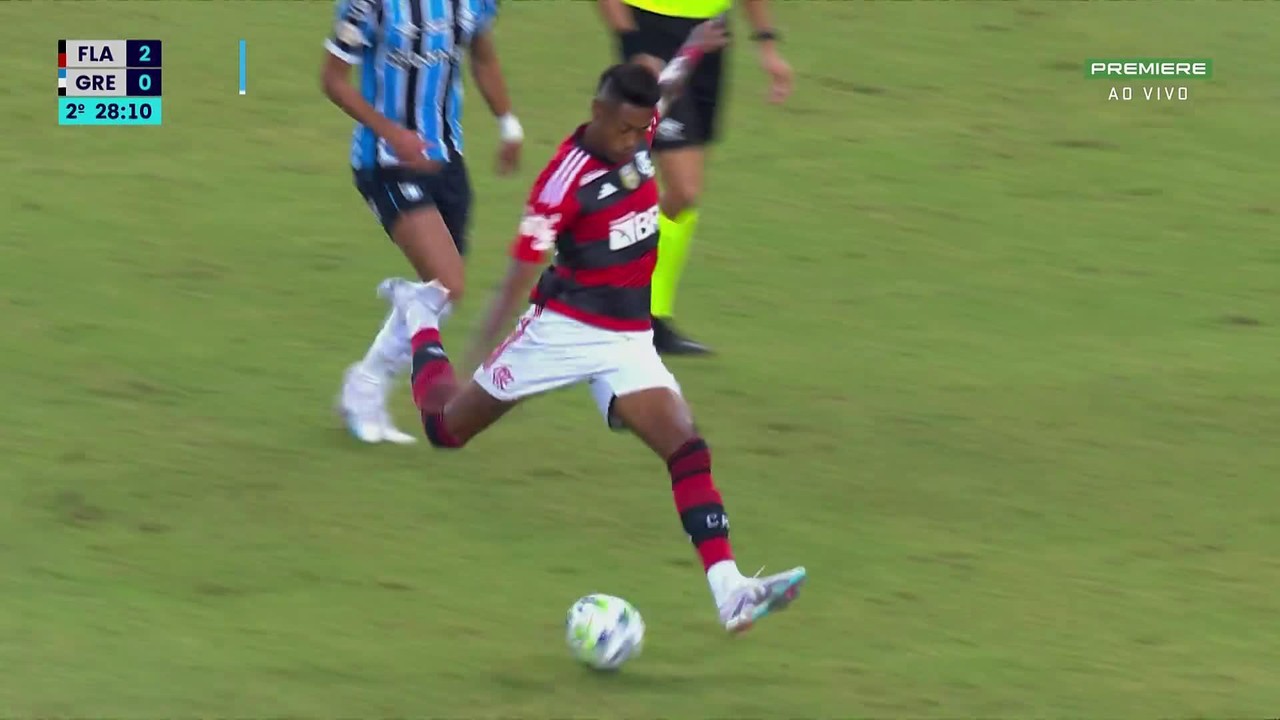 Veja o gol e lances de Bruno Henrique, do Flamengo, contra o Gr&ecirc;mio