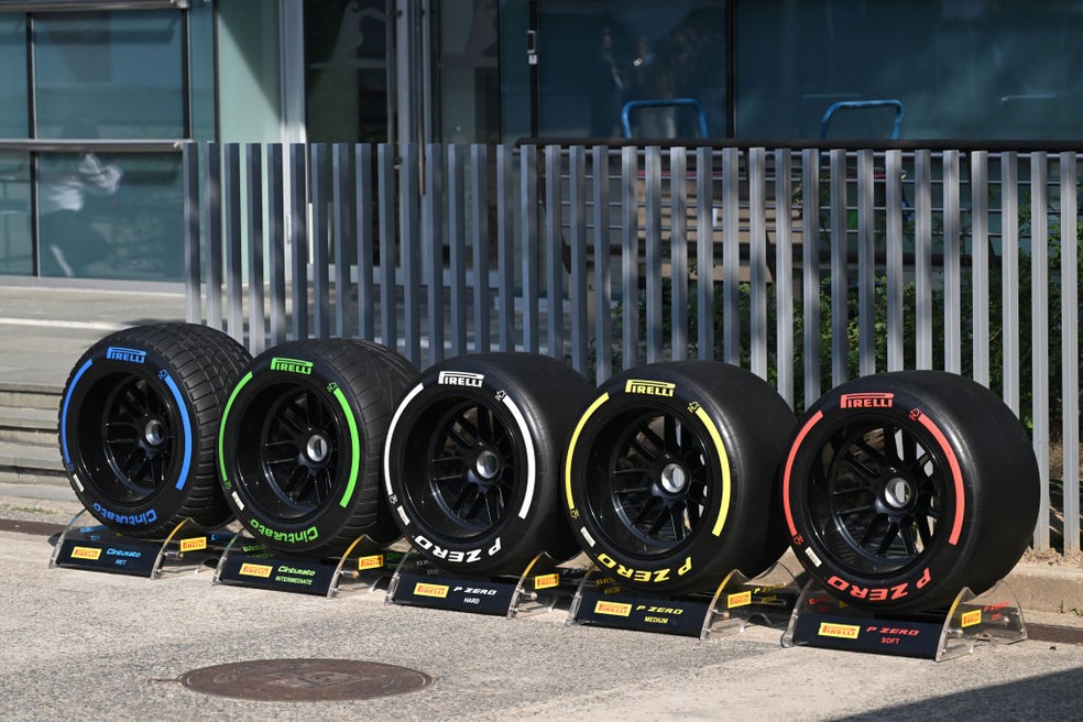 Pneus da Fórmula 1 em 2025 — Foto: Mark Sutton - Formula 1/Formula 1 via Getty Images
