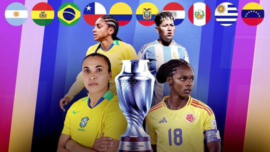 Guia da Copa América Feminina 2025: veja análise, seleções favoritas e calendário do torneio - Competição começa nesta sexta-feira no Equador; Brasil estreia no domingo contra a Venezuela, com transmissão do sportv
