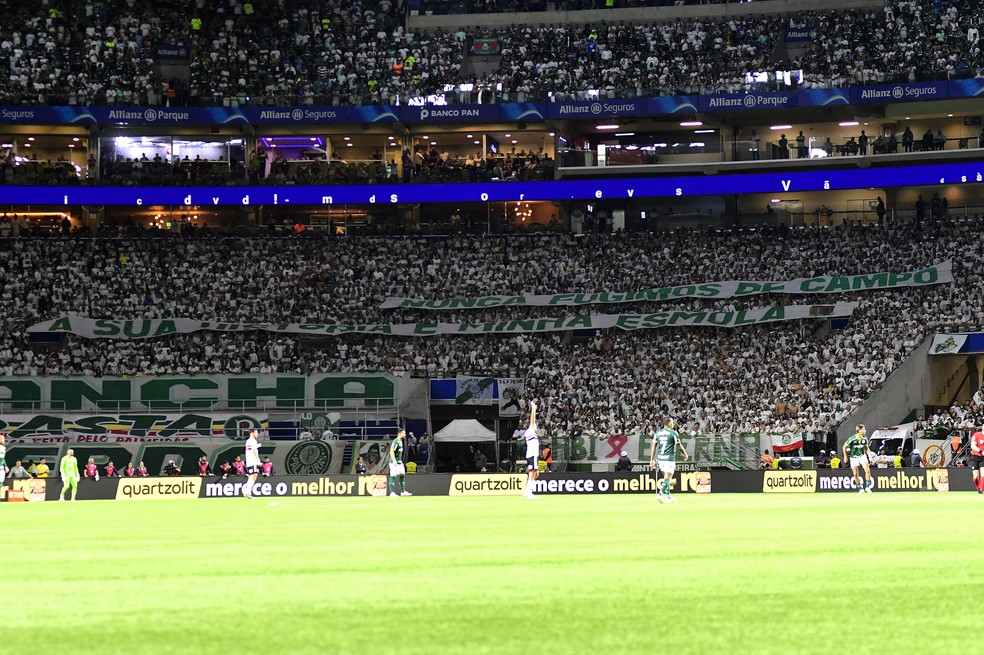 Torcida em Palmeiras x São Paulo — Foto: Marcos Ribolli