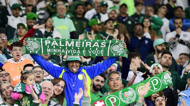 Torcida do Palmeiras em jogo contra o Cruzeiro