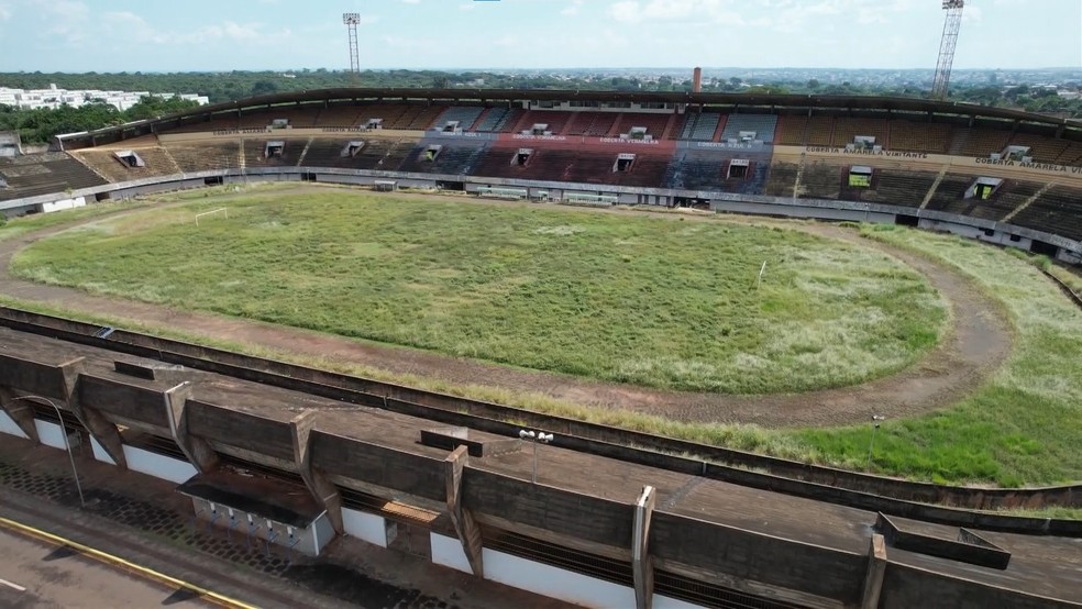 Estádio Morenão - imagem de drone em março de 2026 — Foto: Edmar Melo/TV Morena