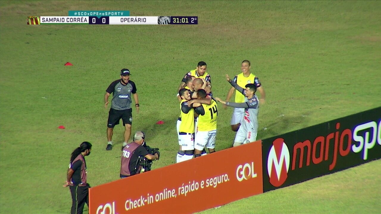 Sampaio 0x1 Operário-PR: veja o gol e os melhores momentos do jogo da ...