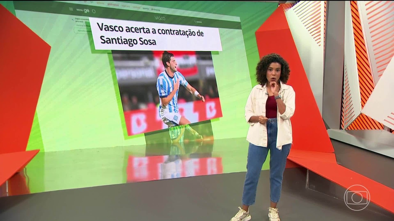 Sosa chega ao Rio para assinar com o Vasco e se coloca à disposição para estrear contra o Santos