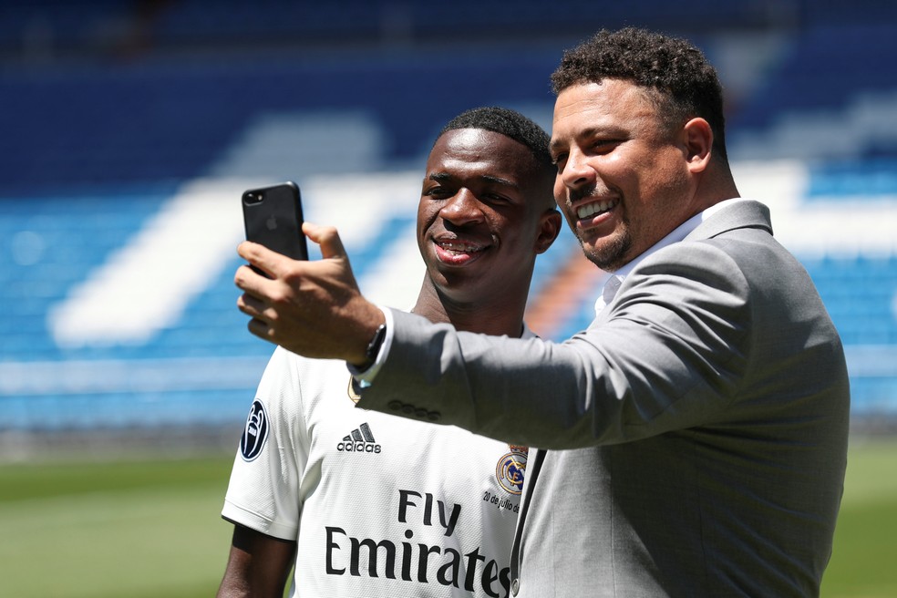 Vinicius Junior Ronaldo Real Madrid — Foto: Reuters