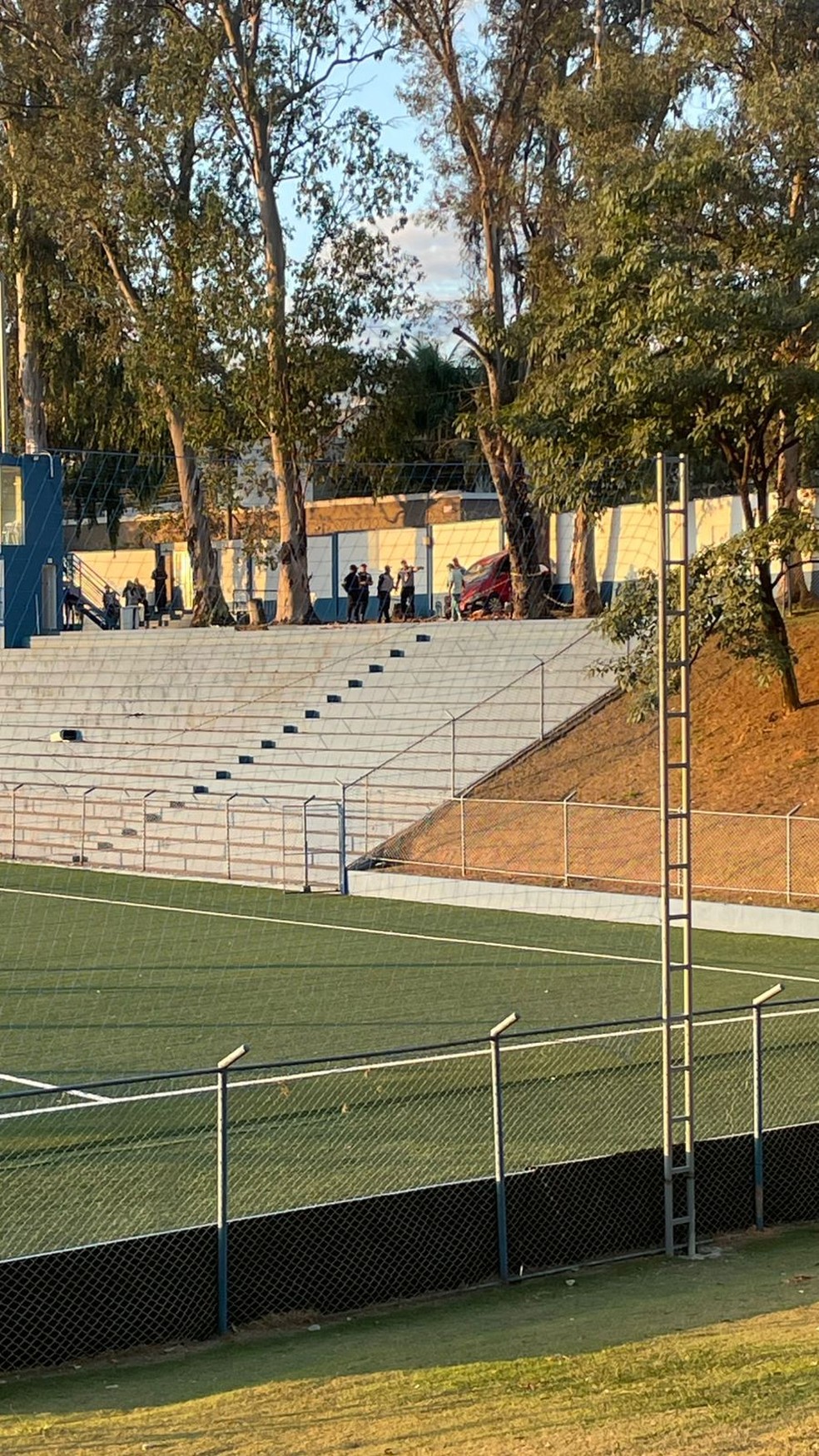 Acidente ocorreu durante partida do Campeonato Mineiro sub-20 — Foto: Arquivo pessoal