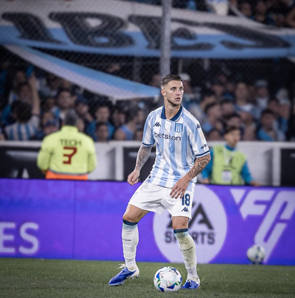 Franco Pardo em ao pelo Racing  Foto: Arquivo Pessoal