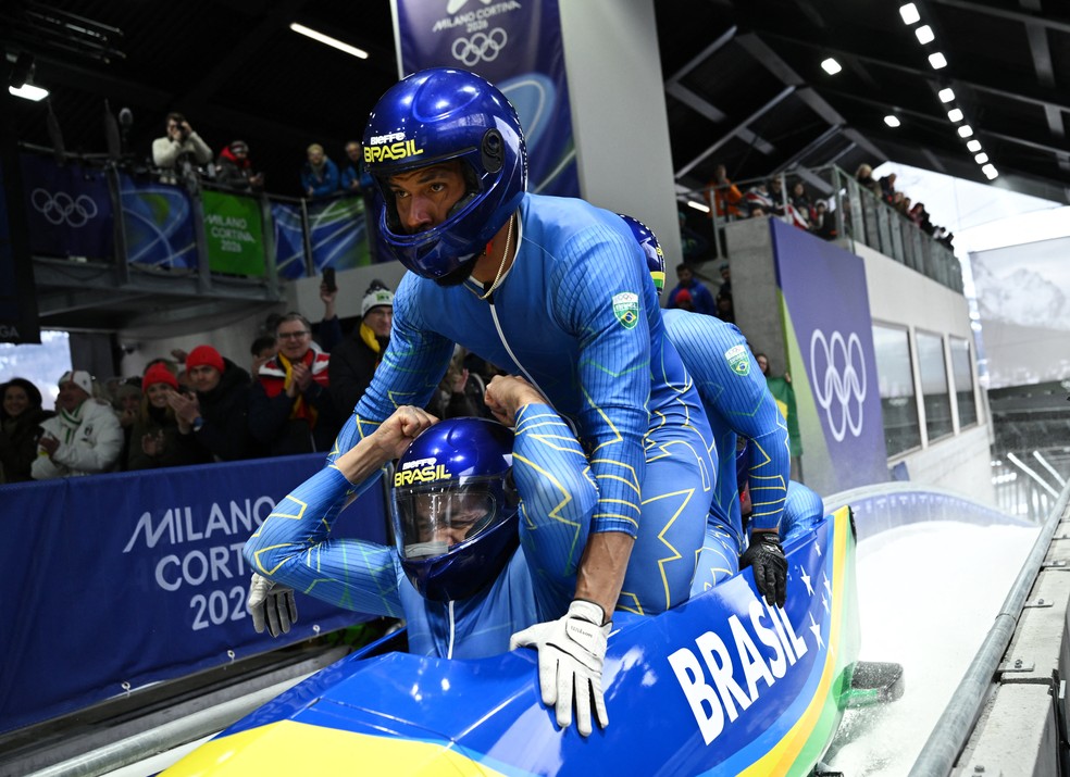 Brasil Bobsled Olimpíadas de Inverno — Foto: REUTERS/Annegret Hilse