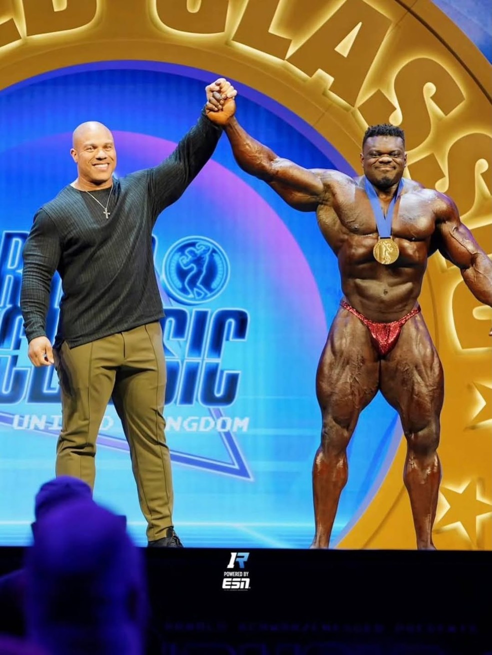Nigeriano Blessing Awodibu ficou recentemente no top 5 da Open no Arnold UK — Foto: Reprodução/Redes sociais/@blessing-awodibu