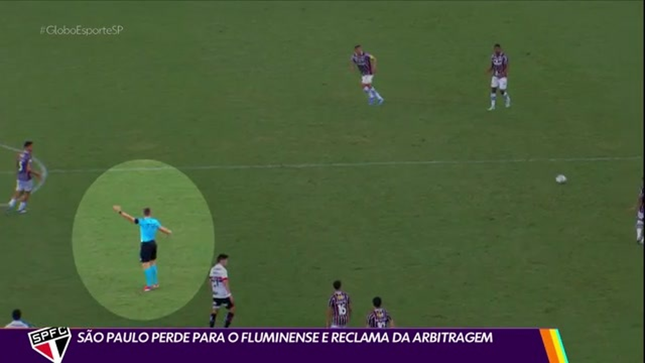 São Paulo perde para o Flu e critica arbitragem