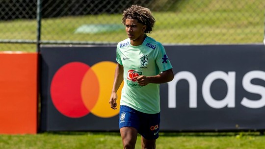 Pedro Lima tem choque de cabeça em treino da seleção sub-20 e ficará em observação - Foto: (CBF/Divulgação)
